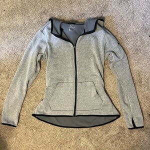 Nike Gray Hoodie with Black Accents